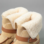 新品 HERMES エルメス / Stiefeletten Hemisphere エミスフェール アンクルブーツ /  ムートン ボア / size 37.5 (24cm) BEIGE