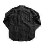 未使用 MAHITO MOTOYOSHI マヒトモトヨシ / シルク泥染シャツ MD-S4042 長袖シャツ 染め加工 ブラック 黒 M