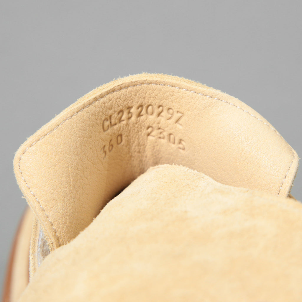 新品 HERMES エルメス / Stiefeletten Hemisphere エミスフェール アンクルブーツ /  ムートン ボア / size 37.5 (24cm) BEIGE