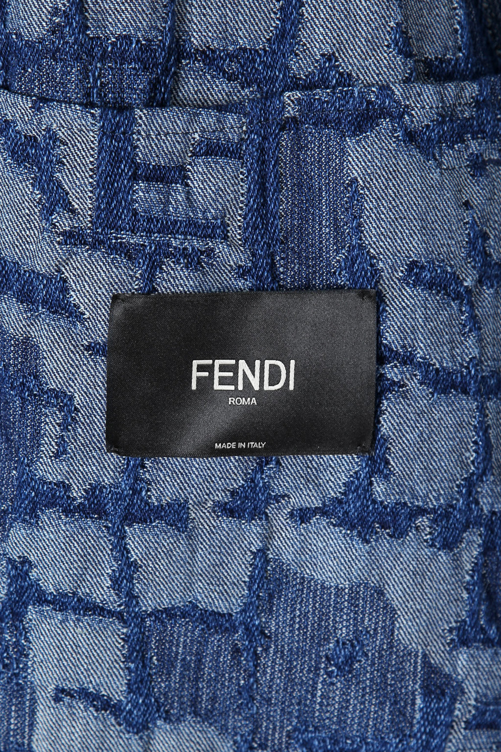 試着のみ FENDI フェンディ / 24SS FF柄 ジャガード織 デニム ジャケット / FW1292AR9N / size 46 (INDIGO) モノグラム