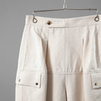 Louis Vuitton ルイヴィトン / 22SS 美品コーデュロイ カーゴ トラウザーズ / RW222J DA8 FNPA15 / size 36 (IVORY WHITE x GOLD)