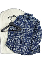 試着のみ FENDI フェンディ / 24SS FF柄 ジャガード織 デニム ジャケット / FW1292AR9N / size 46 (INDIGO) モノグラム