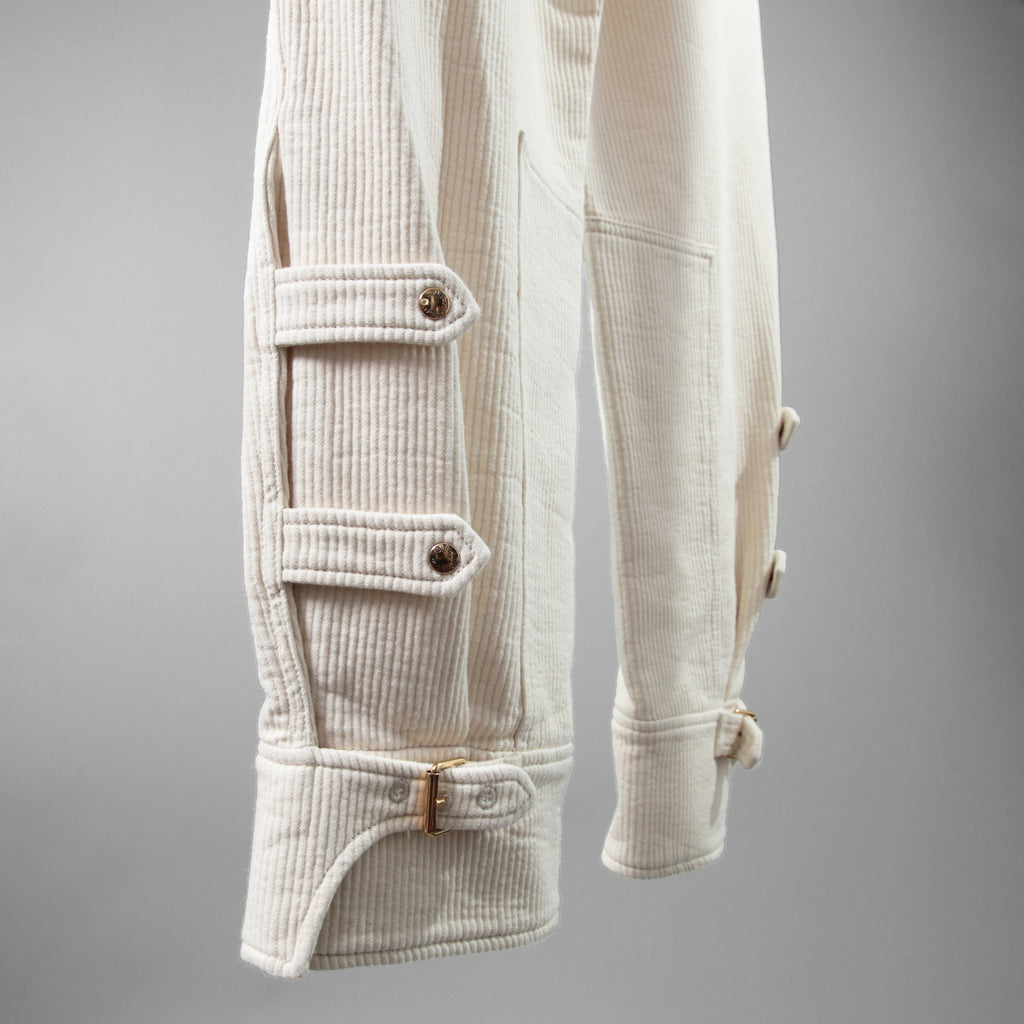 Louis Vuitton ルイヴィトン / 22SS 美品コーデュロイ カーゴ トラウザーズ / RW222J DA8 FNPA15 / size 36 (IVORY WHITE x GOLD)