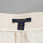 Louis Vuitton ルイヴィトン / 22SS 美品コーデュロイ カーゴ トラウザーズ / RW222J DA8 FNPA15 / size 36 (IVORY WHITE x GOLD)