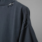 BALENCIAGA バレンシアガ / 24SS 美品 ネイルポリッシュ クロップド Tシャツ / 半袖 / size 2 (M) FADE BLACK ユニセックス