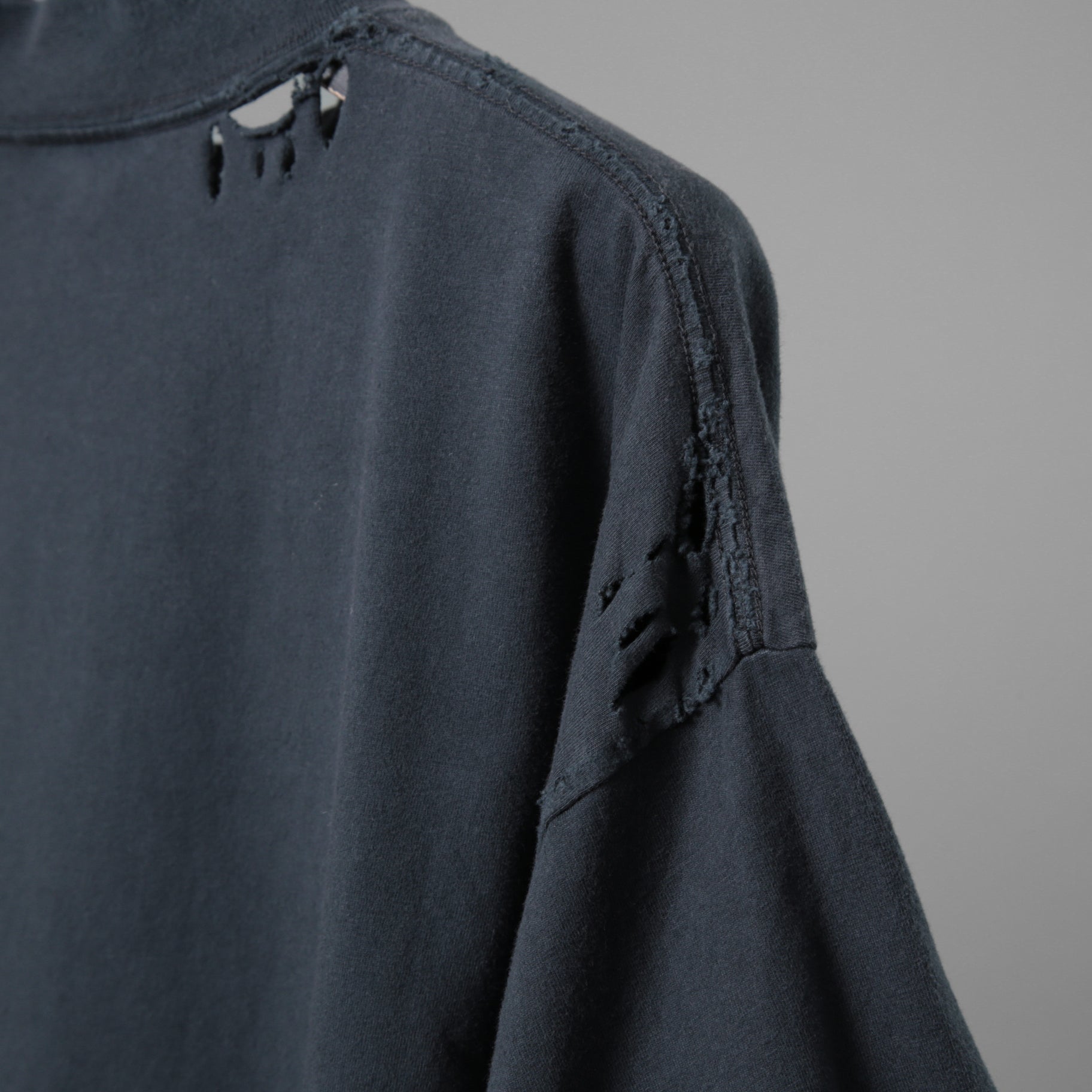 BALENCIAGA バレンシアガ / 24SS 美品 ネイルポリッシュ クロップド Tシャツ / 半袖 / size 2 (M) FADE BLACK ユニセックス