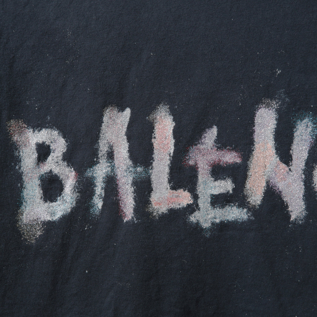 BALENCIAGA バレンシアガ / 24SS 美品 ネイルポリッシュ クロップド Tシャツ / 半袖 / size 2 (M) FADE BLACK ユニセックス