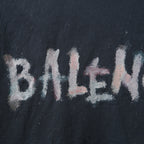 BALENCIAGA バレンシアガ / 24SS 美品 ネイルポリッシュ クロップド Tシャツ / 半袖 / size 2 (M) FADE BLACK ユニセックス