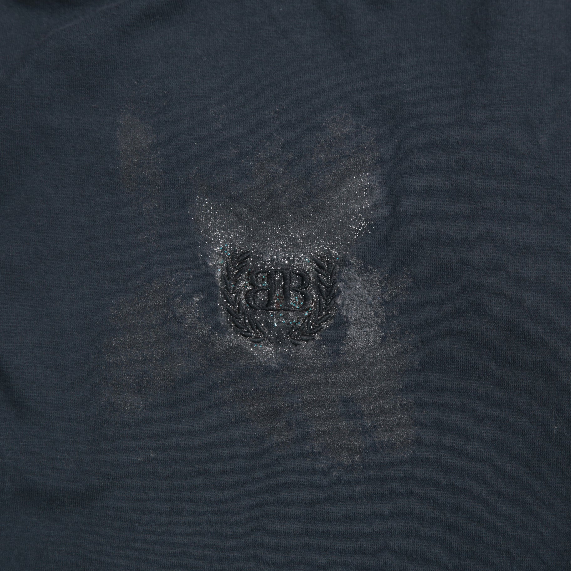 BALENCIAGA バレンシアガ / 24SS 美品 ネイルポリッシュ クロップド Tシャツ / 半袖 / size 2 (M) FADE BLACK ユニセックス