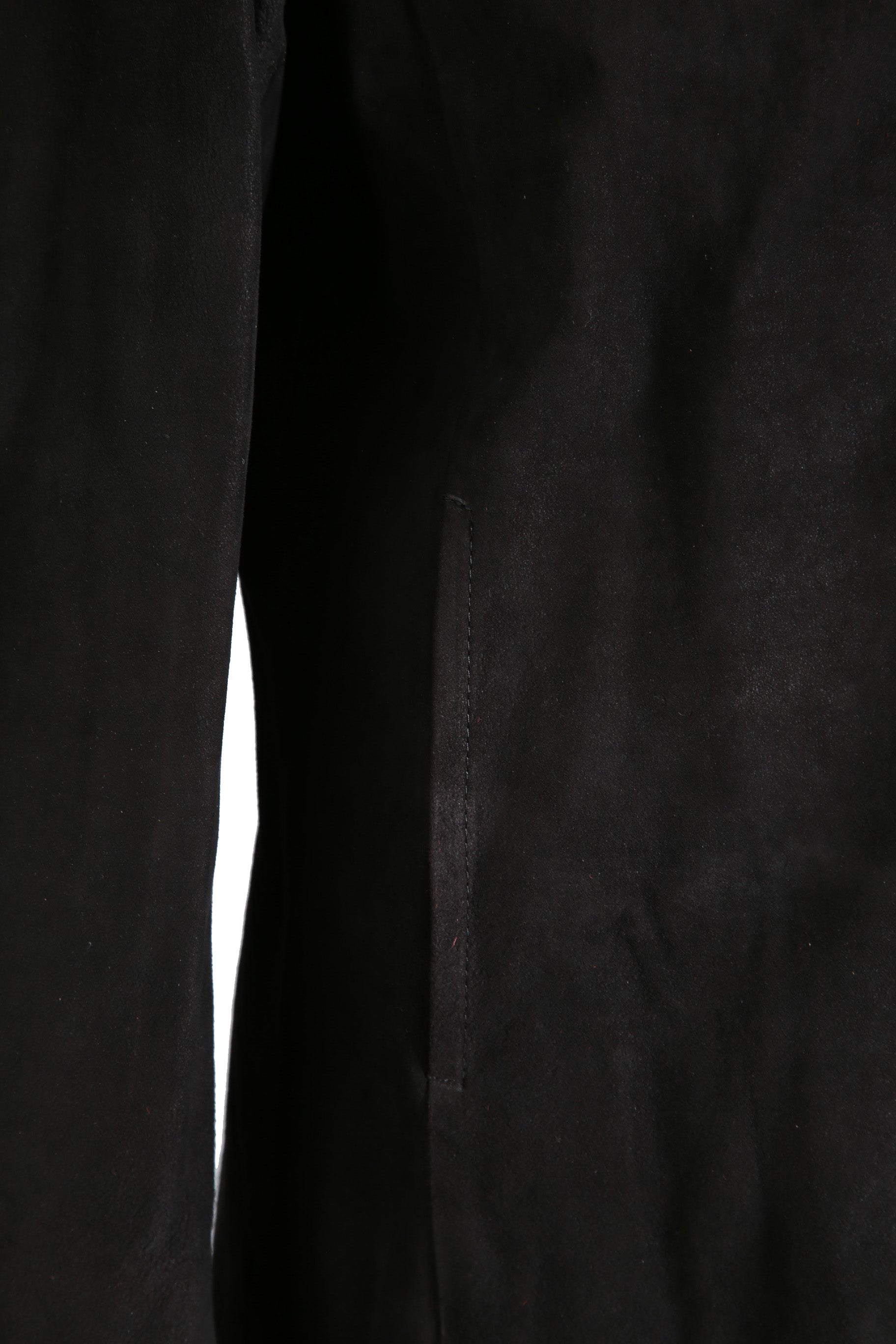 新品 イサムカタヤマバックラッシュ / 24SS JP WET WHITE CALF / REVERSE LEATHER SHIRT JACKET / Size M (BLACK)