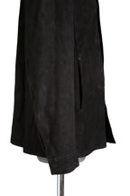 新品 イサムカタヤマバックラッシュ / 24SS JP WET WHITE CALF / REVERSE LEATHER SHIRT JACKET / Size M (BLACK)