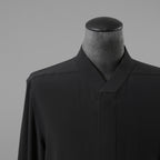 RICK OWENS リックオウエンス / 23FW LUXOR期 / 美品 シルクスナップ シャツ / 長袖シャツ / RU02C7290-CC / size 48 (BLACK)