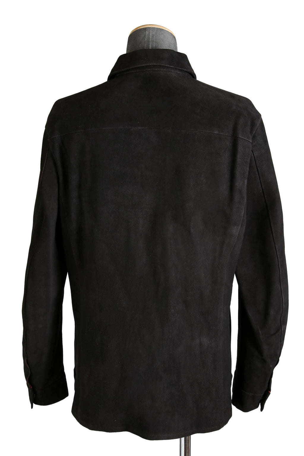 新品 イサムカタヤマバックラッシュ / 24SS JP WET WHITE CALF / REVERSE LEATHER SHIRT JACKET / Size M (BLACK)