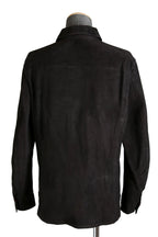 新品 イサムカタヤマバックラッシュ / 24SS JP WET WHITE CALF / REVERSE LEATHER SHIRT JACKET / Size M (BLACK)