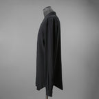 RICK OWENS リックオウエンス / 23FW LUXOR期 / 美品 シルクスナップ シャツ / 長袖シャツ / RU02C7290-CC / size 48 (BLACK)