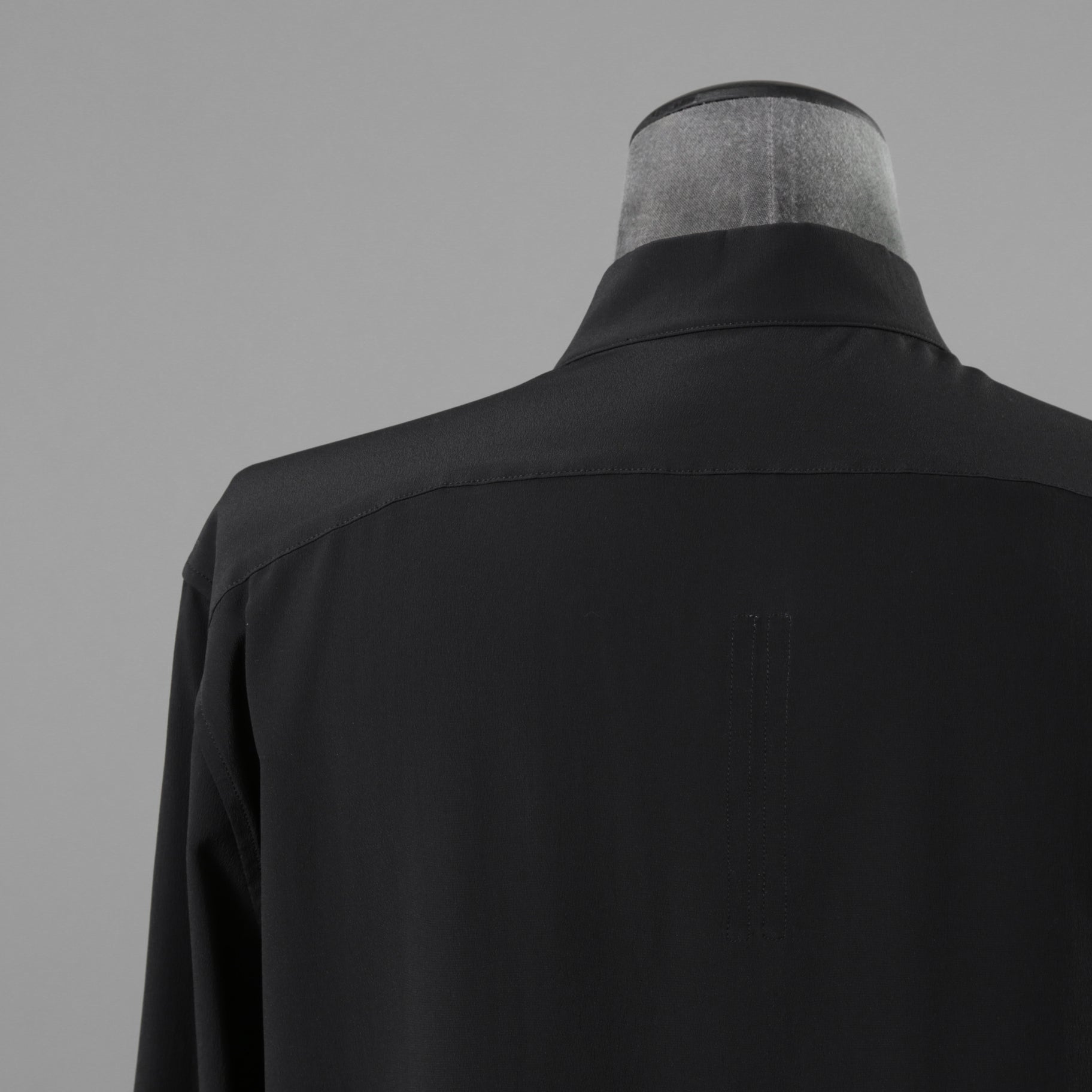 RICK OWENS リックオウエンス / 23FW LUXOR期 / 美品 シルクスナップ シャツ / 長袖シャツ / RU02C7290-CC / size 48 (BLACK)