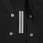 RICK OWENS リックオウエンス / 23FW LUXOR期 / 美品 シルクスナップ シャツ / 長袖シャツ / RU02C7290-CC / size 48 (BLACK)