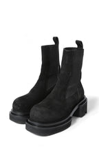 極美品 Rick Owens / Beatle Bogun Leather Boots レザー ブーツ / バックスキン / 40 (25cm) BLACK リックオウエンス