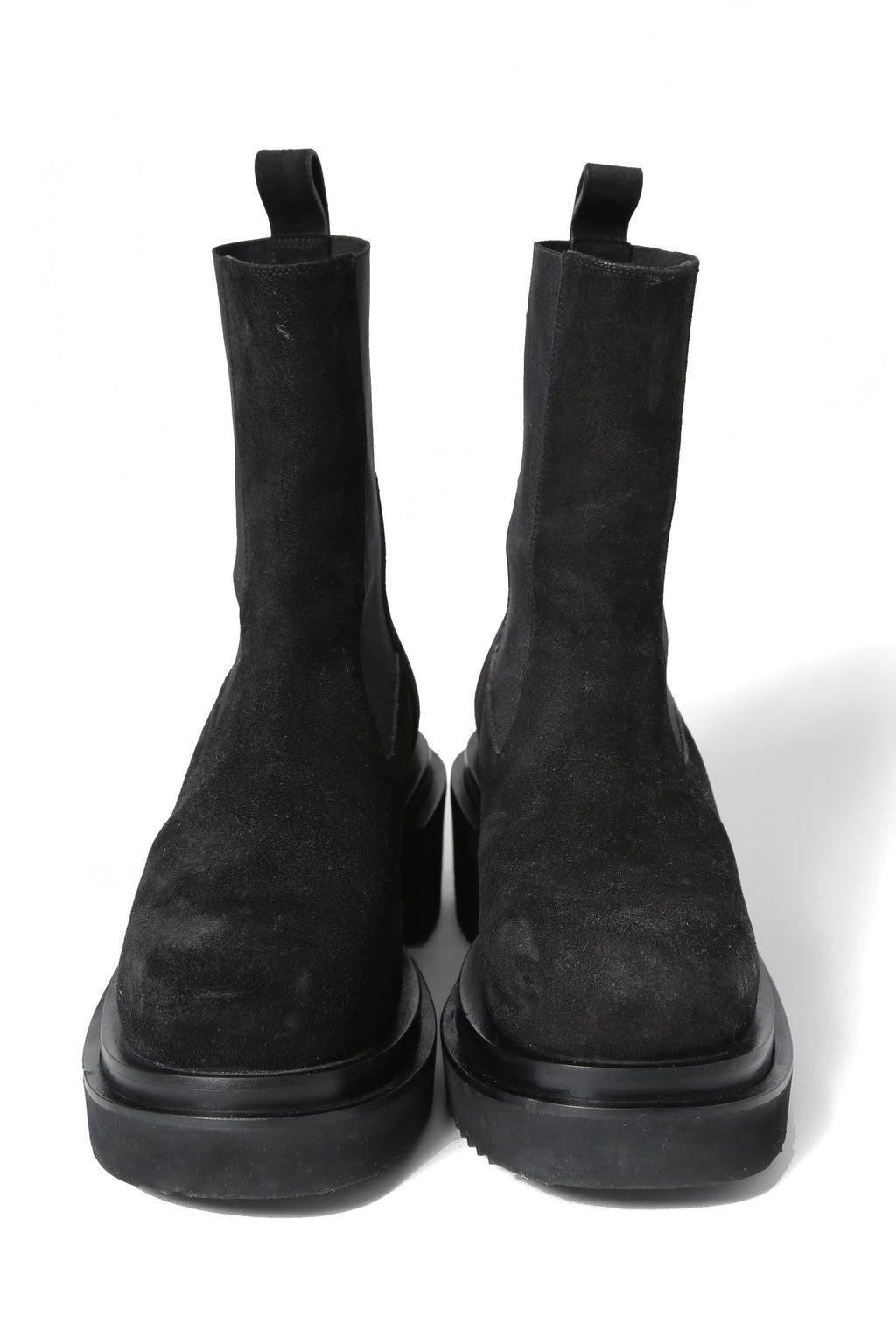 極美品 Rick Owens / Beatle Bogun Leather Boots レザー ブーツ / バックスキン / 40 (25cm) BLACK リックオウエンス