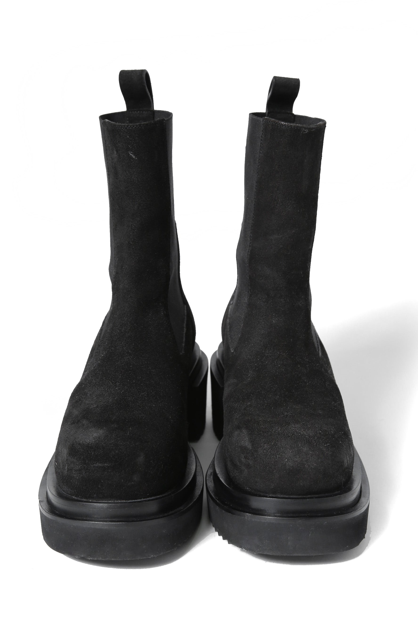極美品 Rick Owens / Beatle Bogun Leather Boots レザー ブーツ / バックスキン / 40 (25cm) BLACK リックオウエンス