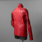 超希少カラー 未使用 LEON EMANUEL BLANCK レオンエマニュエルブランク / Distortion Aviator Jacket / GUIDI Horse Leather / size 48 (RED) レザー ジャケット