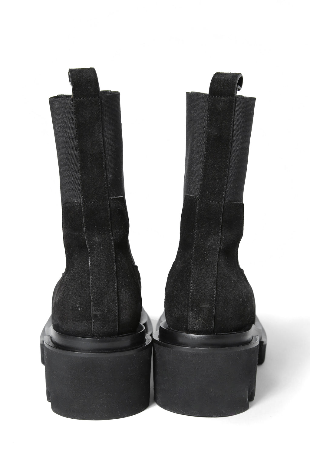 極美品 Rick Owens / Beatle Bogun Leather Boots レザー ブーツ / バックスキン / 40 (25cm) BLACK リックオウエンス