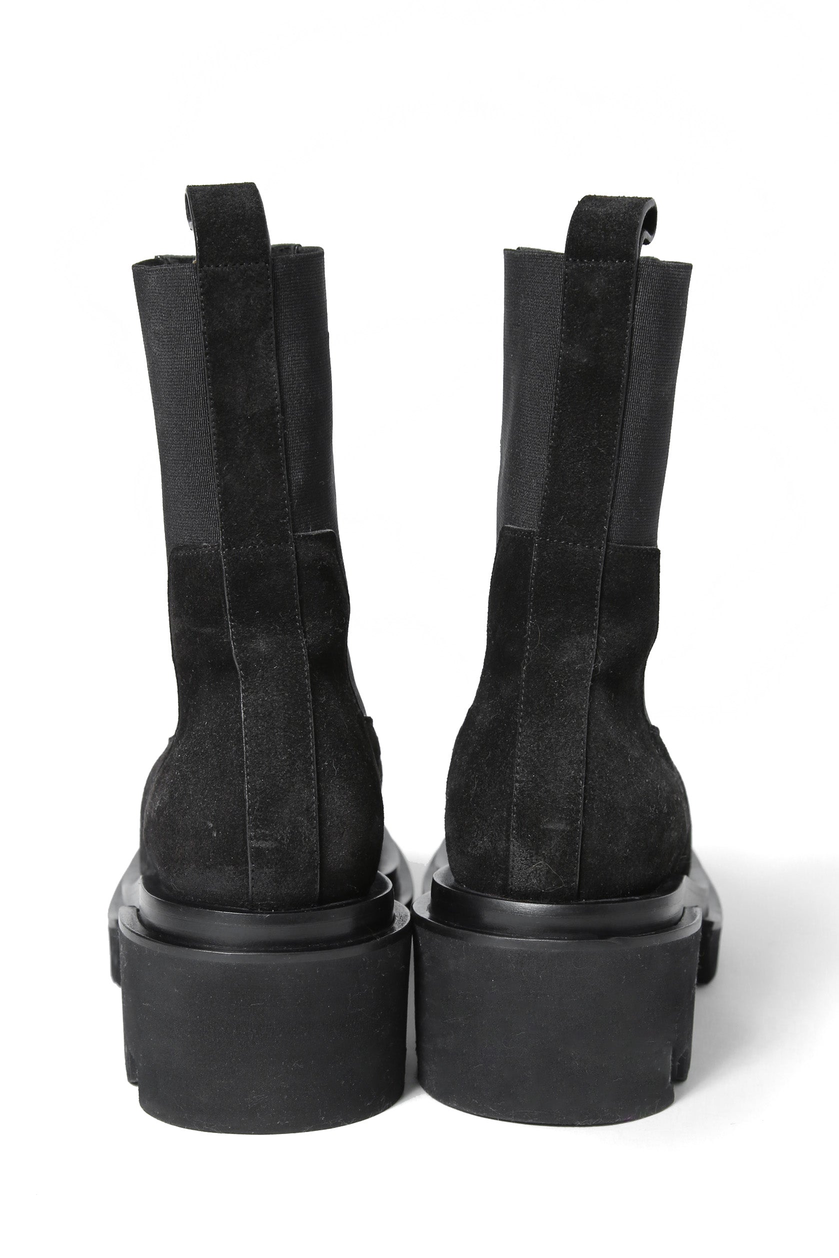 極美品 Rick Owens / Beatle Bogun Leather Boots レザー ブーツ / バックスキン / 40 (25cm) BLACK リックオウエンス