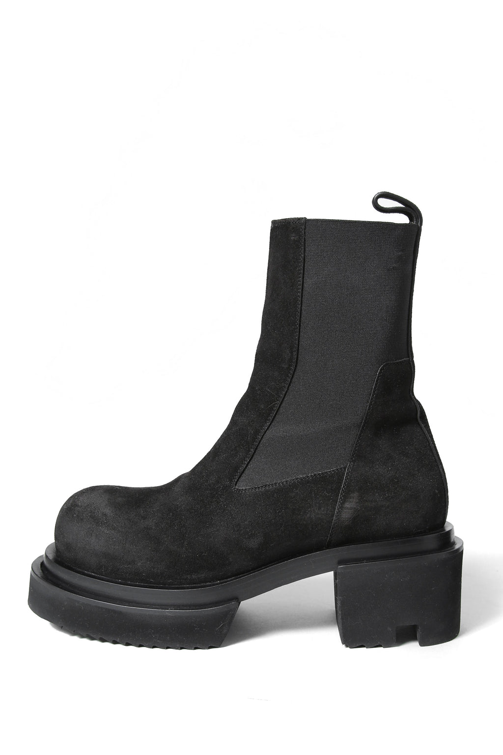 極美品 Rick Owens / Beatle Bogun Leather Boots レザー ブーツ / バックスキン / 40 (25cm) BLACK リックオウエンス