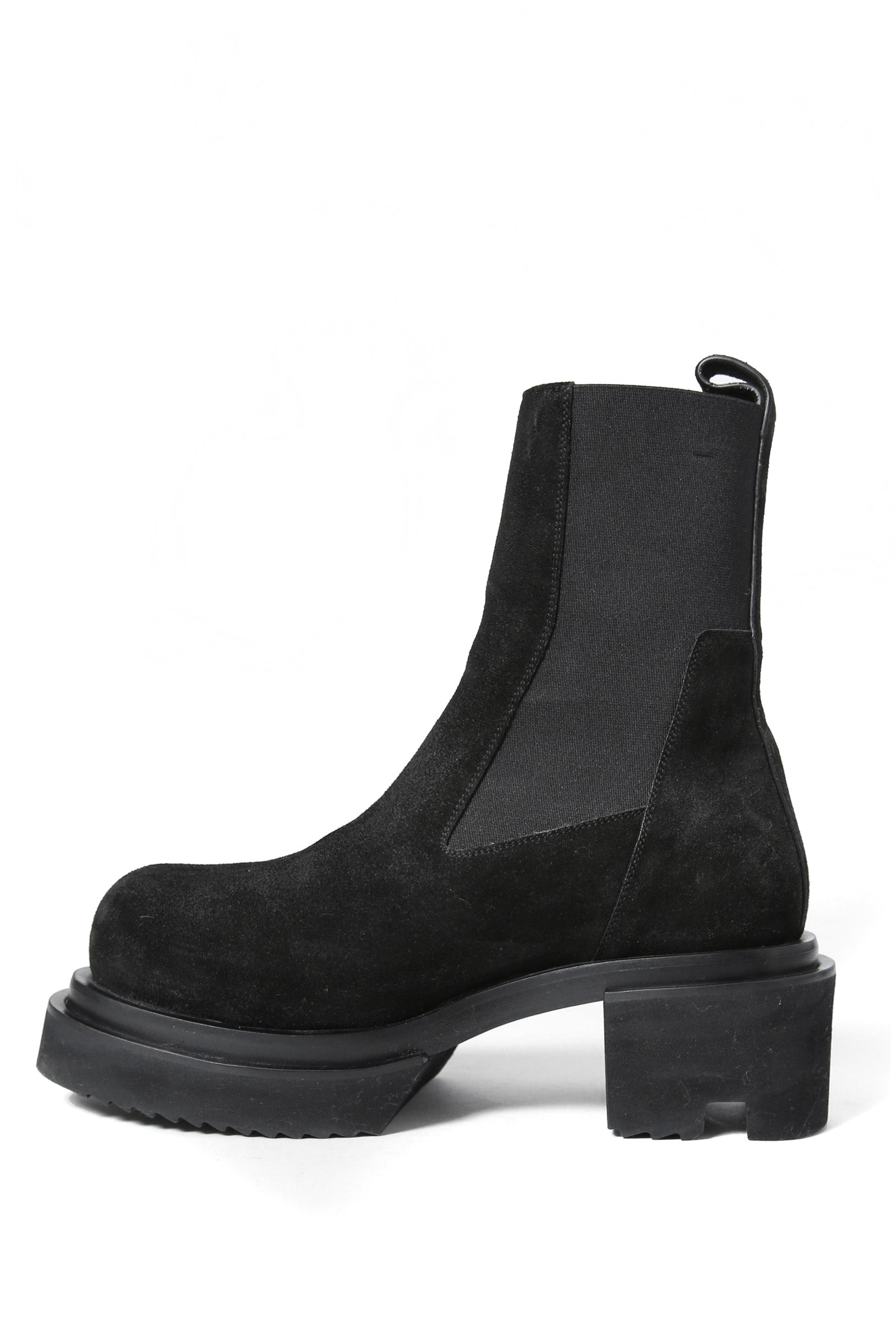極美品 Rick Owens / Beatle Bogun Leather Boots レザー ブーツ / バックスキン / 40 (25cm) BLACK リックオウエンス