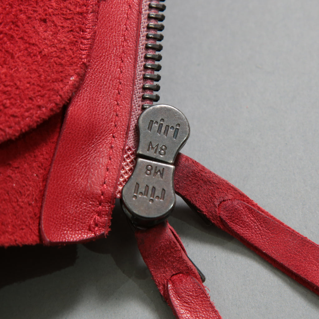 超希少カラー 未使用 LEON EMANUEL BLANCK レオンエマニュエルブランク / Distortion Aviator Jacket / GUIDI Horse Leather / size 48 (RED) レザー ジャケット