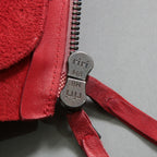 超希少カラー 未使用 LEON EMANUEL BLANCK レオンエマニュエルブランク / Distortion Aviator Jacket / GUIDI Horse Leather / size 48 (RED) レザー ジャケット