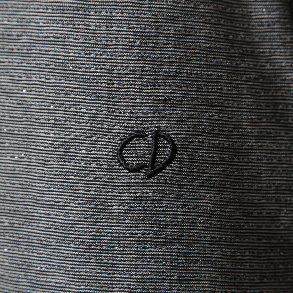 Dior ディオール / 19AW CD刺繍 ラメボーダーニット / 長袖ニット / 943M665AT050 / size M (GRAY)