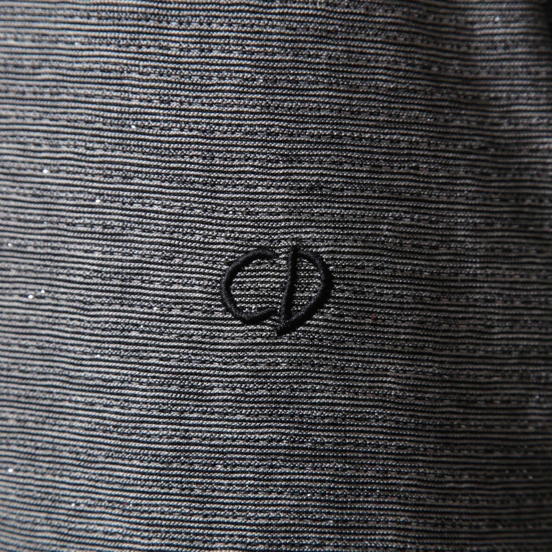 Dior ディオール / 19AW CD刺繍 ラメボーダーニット / 長袖ニット / 943M665AT050 / size M (GRAY)
