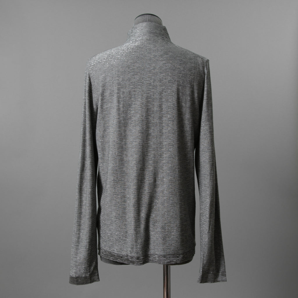 Dior ディオール / 19AW CD刺繍 ラメボーダーニット / 長袖ニット / 943M665AT050 / size M (GRAY)