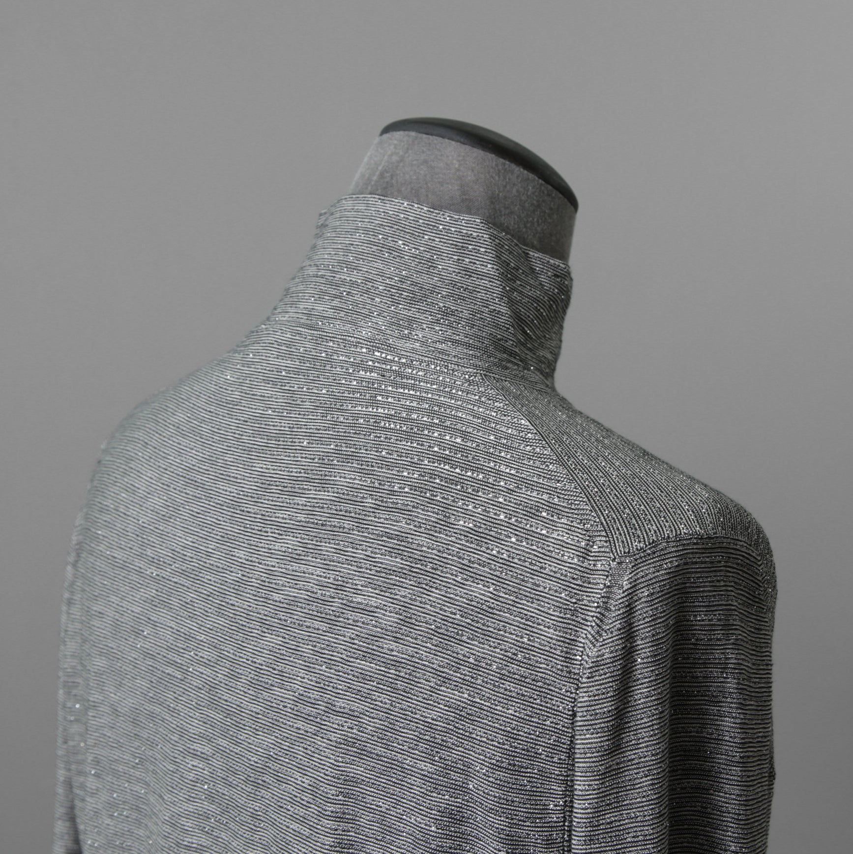 Dior ディオール / 19AW CD刺繍 ラメボーダーニット / 長袖ニット / 943M665AT050 / size M (GRAY)