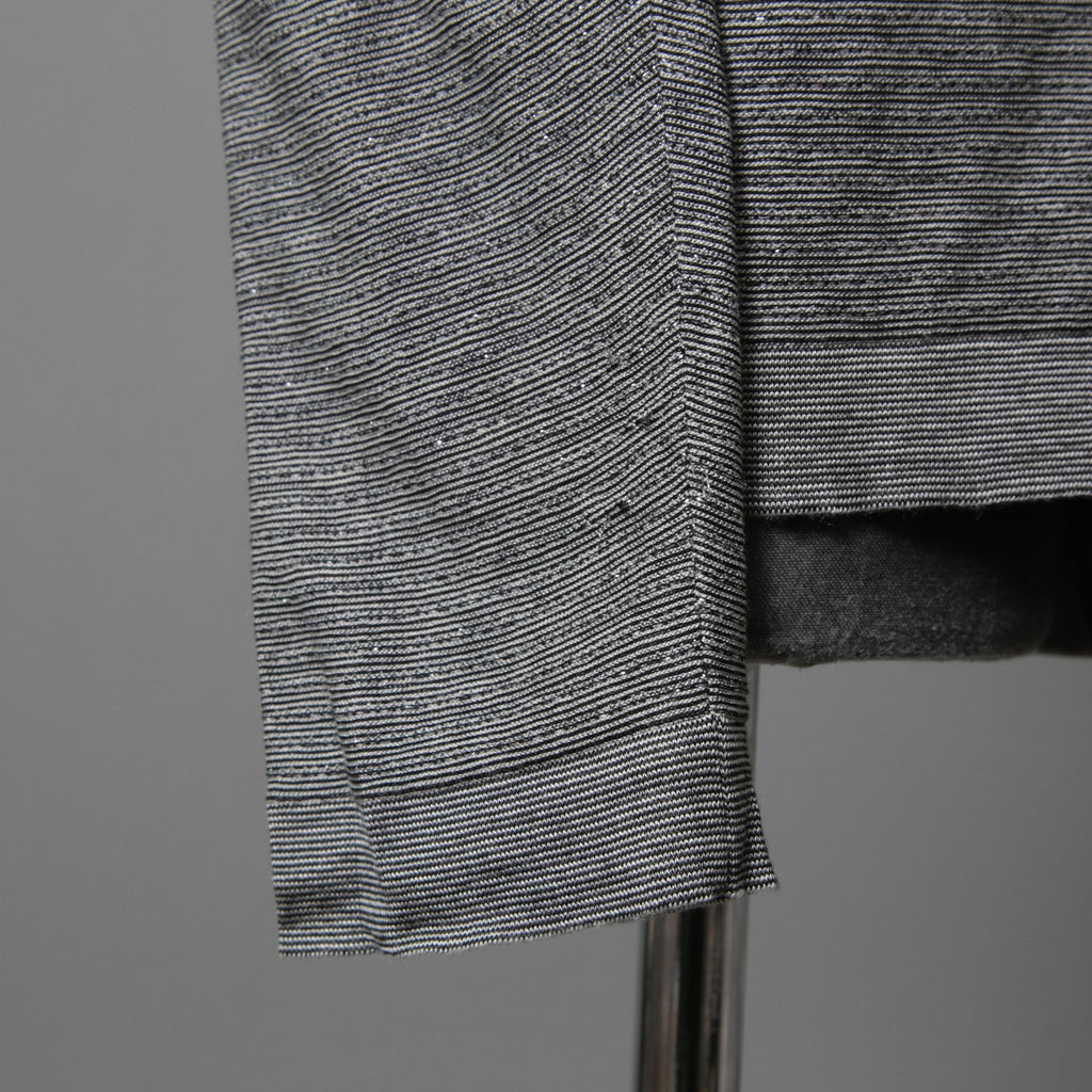 Dior ディオール / 19AW CD刺繍 ラメボーダーニット / 長袖ニット / 943M665AT050 / size M (GRAY)