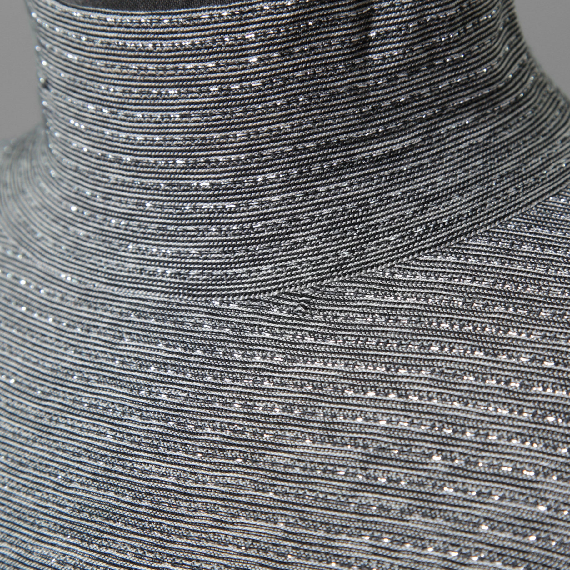 Dior ディオール / 19AW CD刺繍 ラメボーダーニット / 長袖ニット / 943M665AT050 / size M (GRAY)