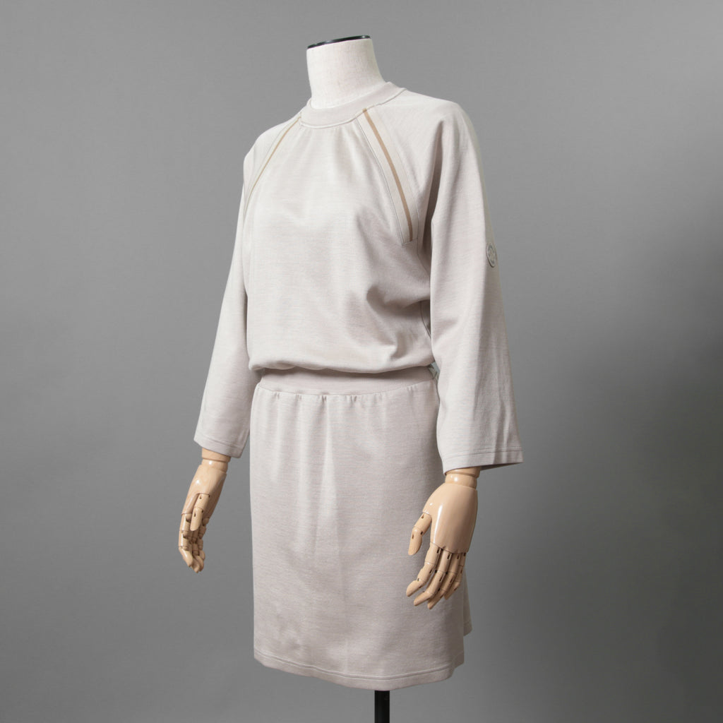 HERMES エルメス / 23SS 美品 着物スリーブ ワンピース / シルク混ジャージー  / ドレス / size 40 (BEIGE) レディース