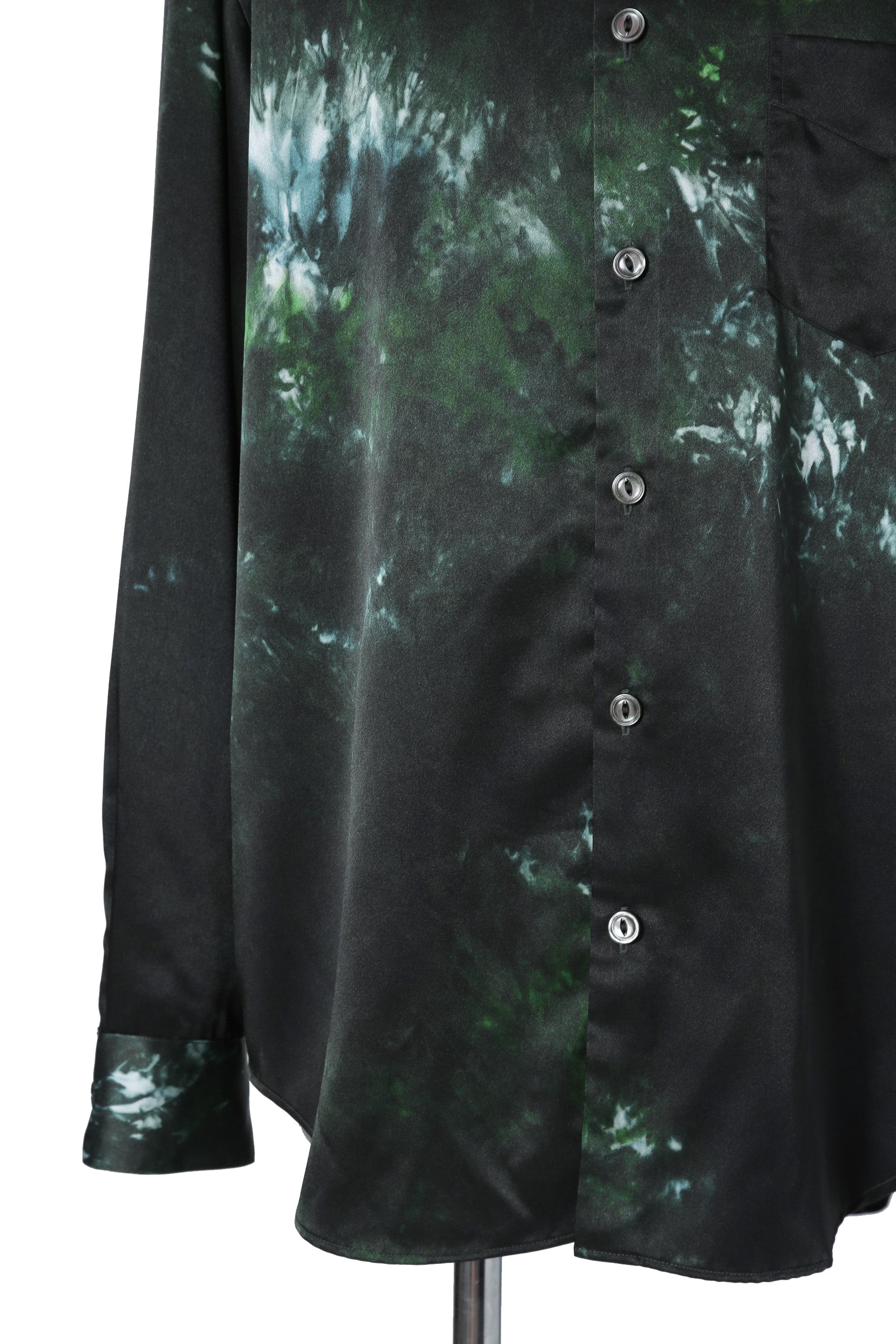 新品 SUBLATIONS サブレーションズ / GRAPHIC PRINT REGULAR FIT SHIRT / 長袖 プリント シャツ / size 2 (GREEN)