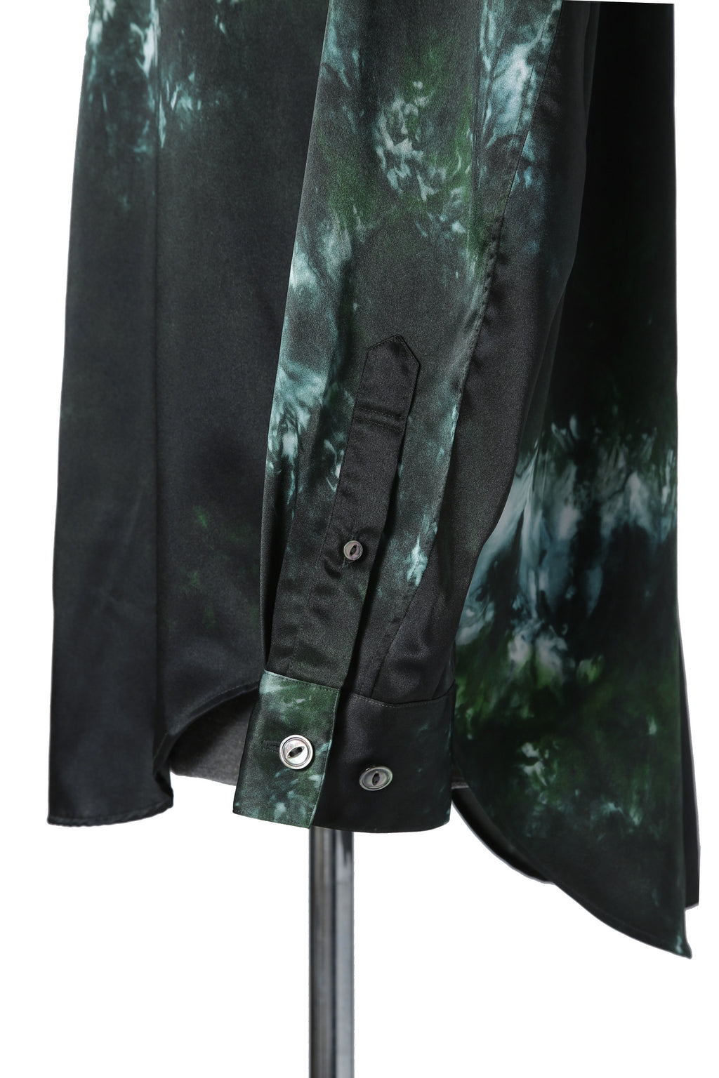 新品 SUBLATIONS サブレーションズ / GRAPHIC PRINT REGULAR FIT SHIRT / 長袖 プリント シャツ / size 2 (GREEN)