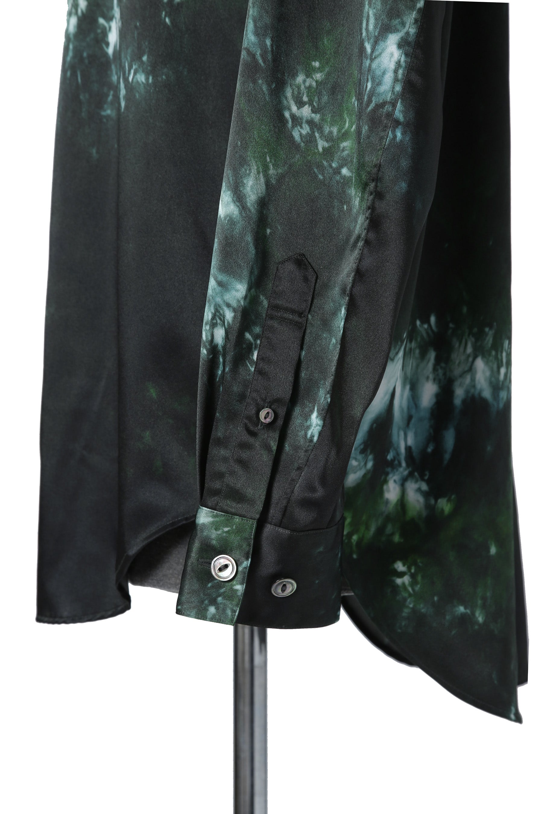 新品 SUBLATIONS サブレーションズ / GRAPHIC PRINT REGULAR FIT SHIRT / 長袖 プリント シャツ / size 2 (GREEN)