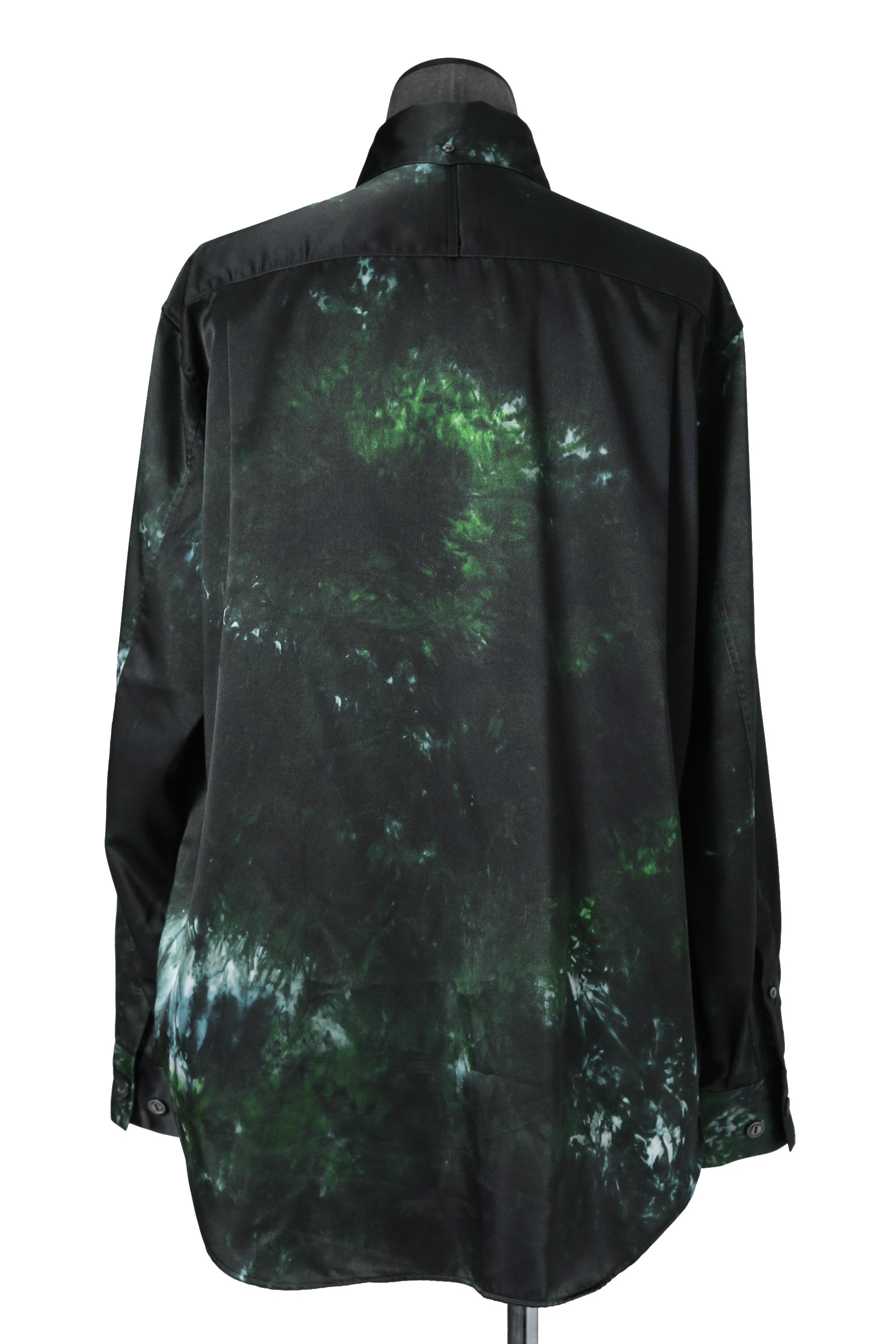 新品 SUBLATIONS サブレーションズ / GRAPHIC PRINT REGULAR FIT SHIRT / 長袖 プリント シャツ / size 2 (GREEN)