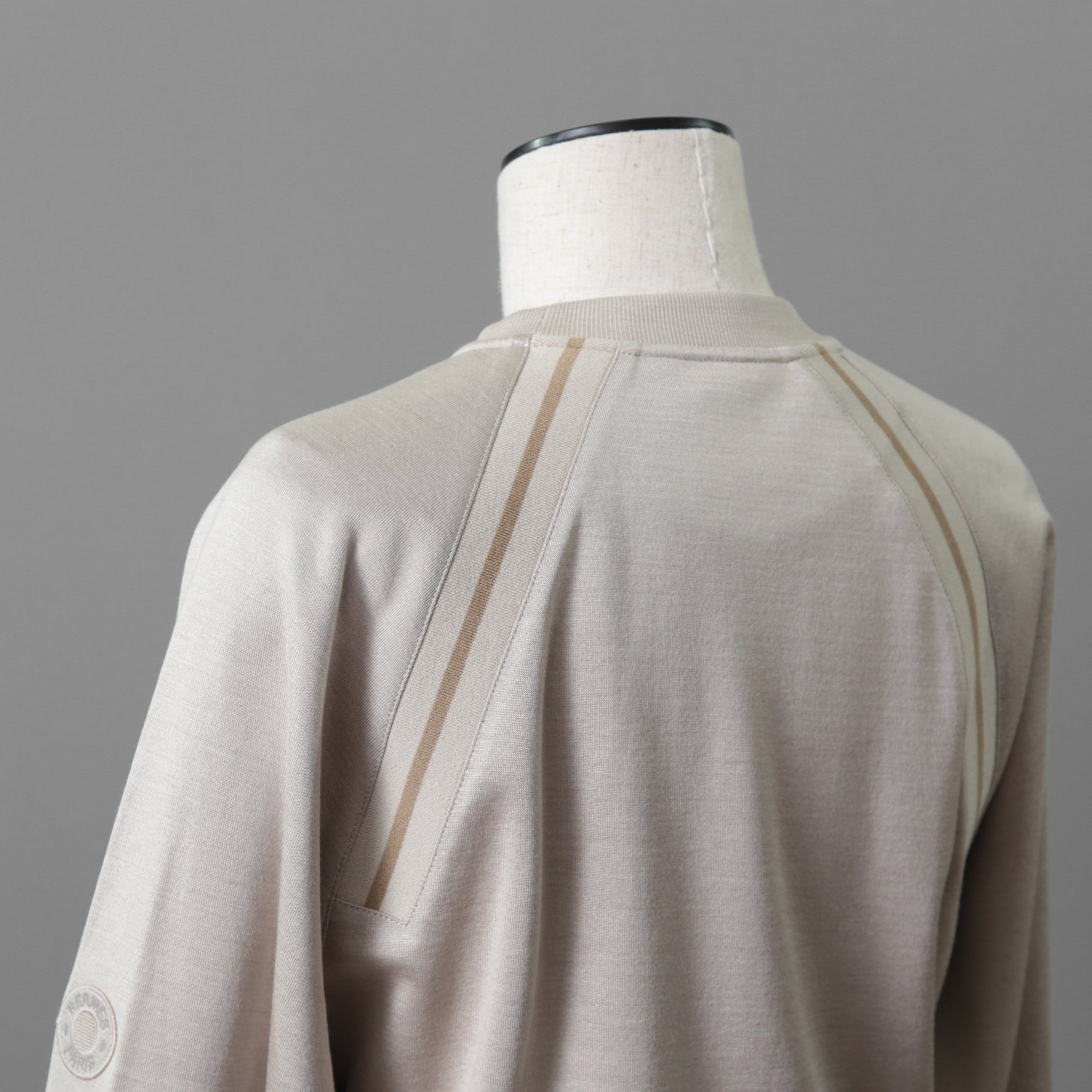 HERMES エルメス / 23SS 美品 着物スリーブ ワンピース / シルク混ジャージー  / ドレス / size 40 (BEIGE) レディース