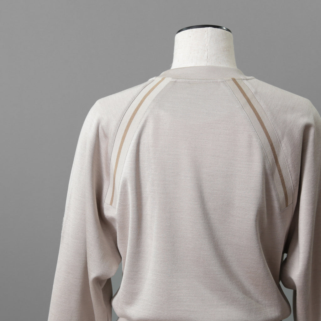 HERMES エルメス / 23SS 美品 着物スリーブ ワンピース / シルク混ジャージー  / ドレス / size 40 (BEIGE) レディース