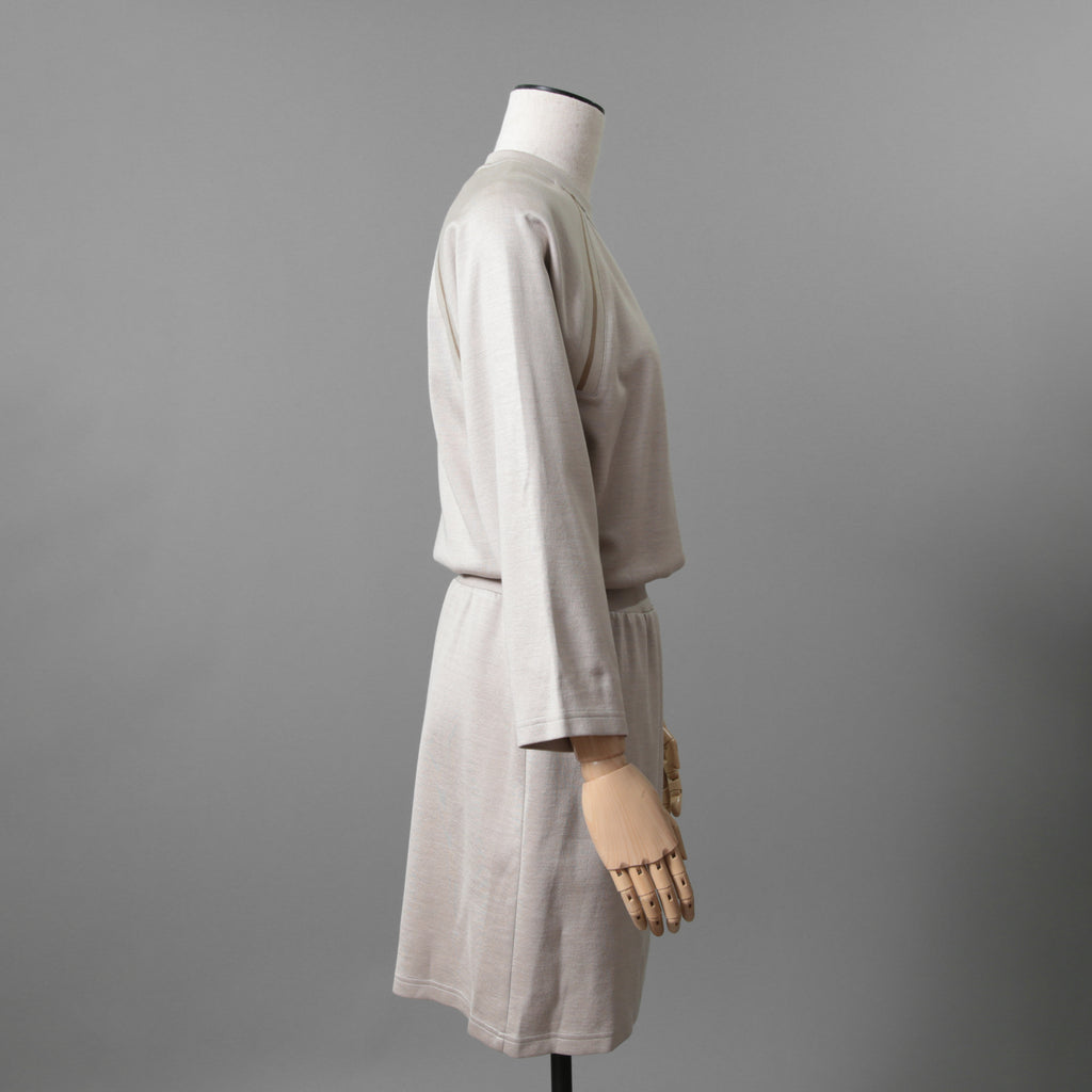 HERMES エルメス / 23SS 美品 着物スリーブ ワンピース / シルク混ジャージー  / ドレス / size 40 (BEIGE) レディース