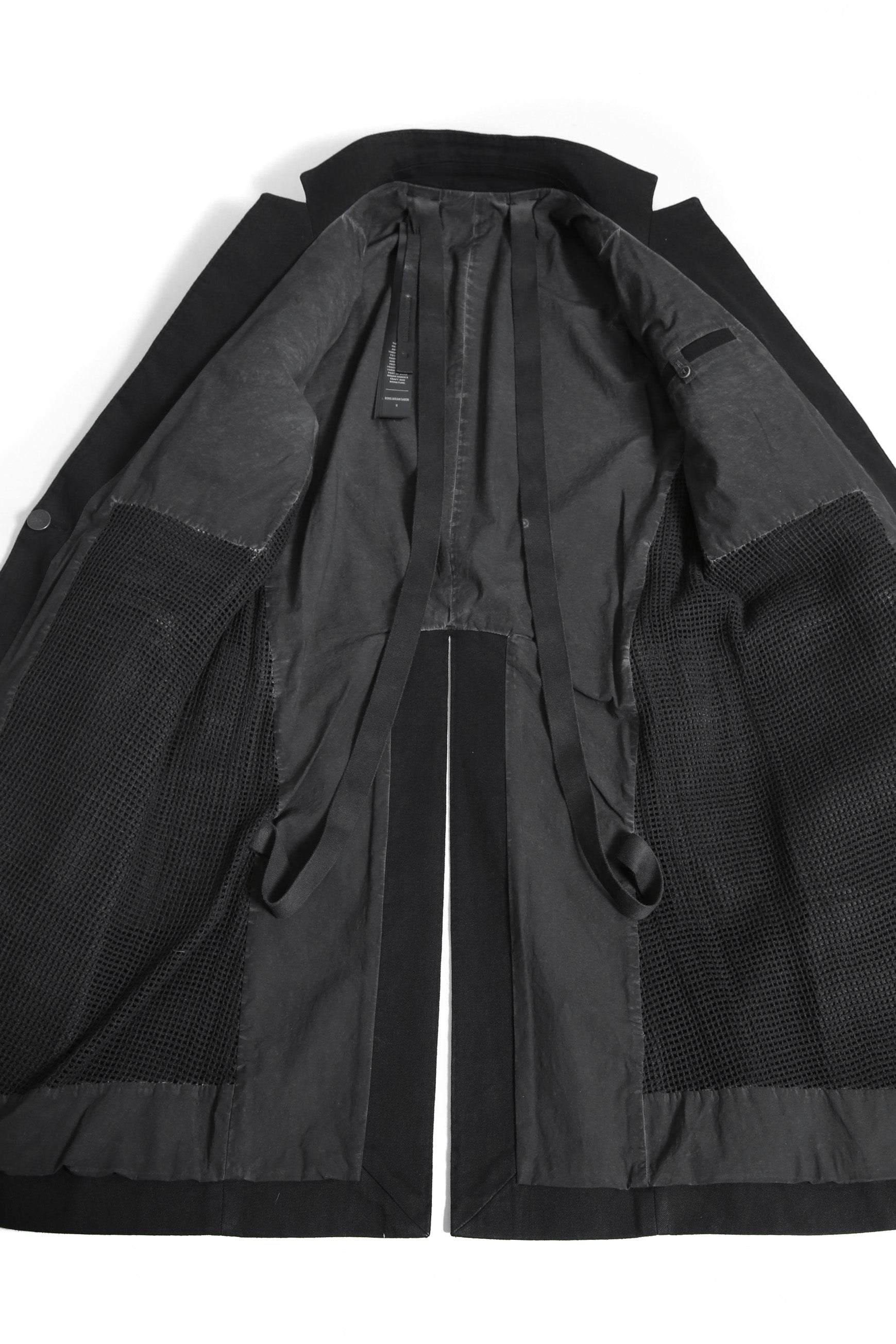 新品 付属品完備 BORIS BIDJAN SABERI ボリスビジャンサベリ / 24AW / F1401M SUIT COAT 1 / RESIN DYED / COAT / size M (BLACK) コート