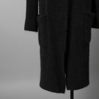 Cruchiani クルチアーニ / 美品 モヘア ニット ロングコート / size 42 (BLACK) レディース