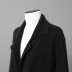 Cruchiani クルチアーニ / 美品 モヘア ニット ロングコート / size 42 (BLACK) レディース