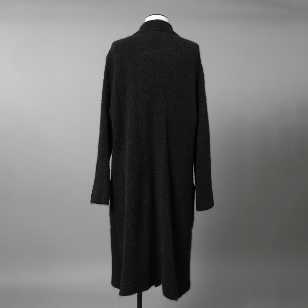 Cruchiani クルチアーニ / 美品 モヘア ニット ロングコート / size 42 (BLACK) レディース