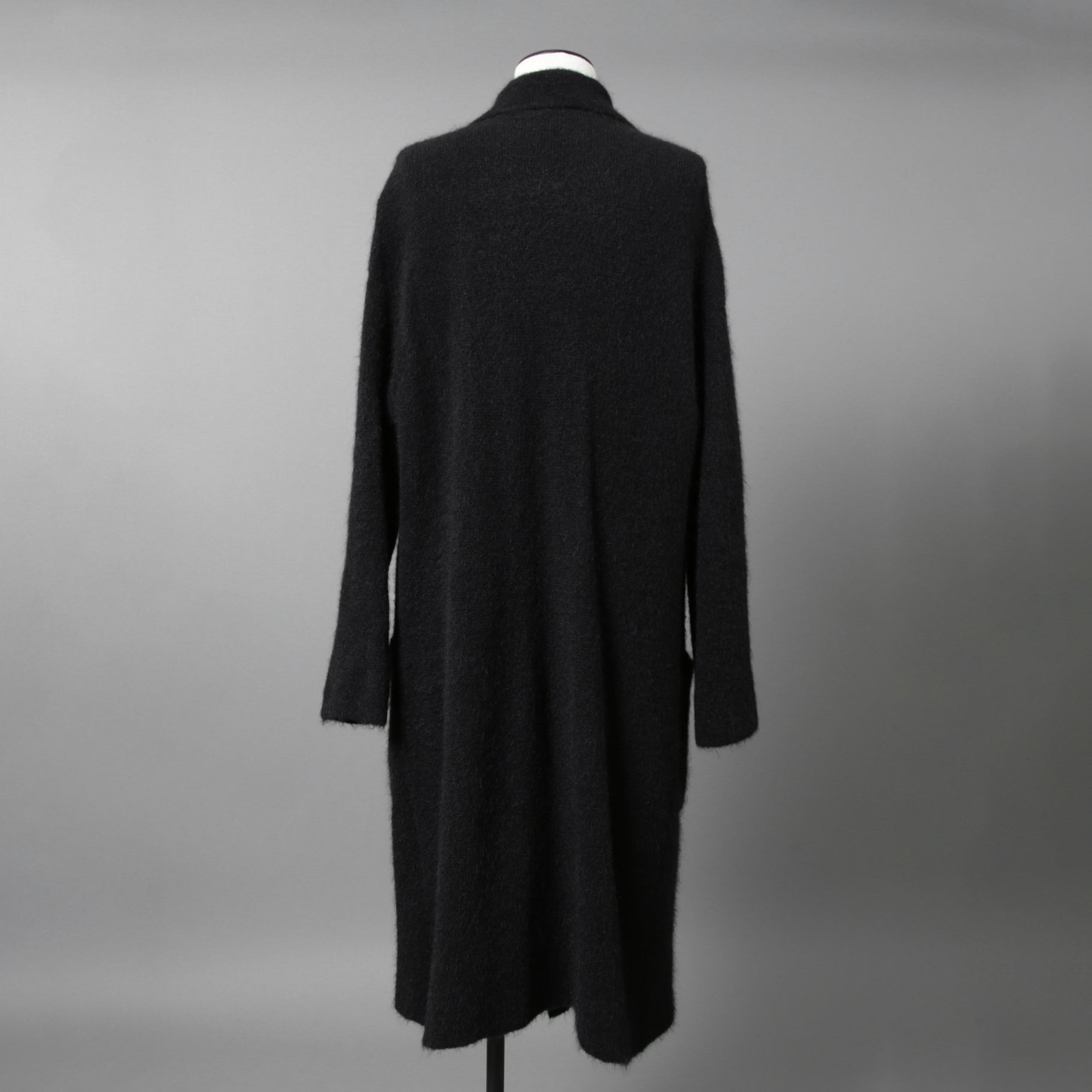 Cruchiani クルチアーニ / 美品 モヘア ニット ロングコート / size 42 (BLACK) レディース